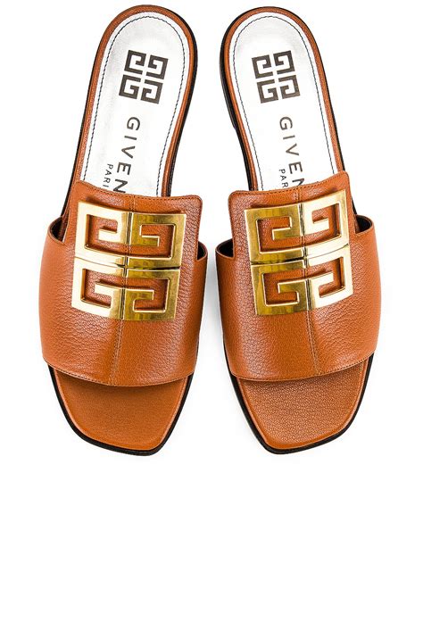 givenchy 4g leather flat mules sandals|Shop Givenchy 4G Leather Flat Mule Sandals .